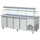 Refrigerated Counter With Display 6x Gn1/1 | Thsai228