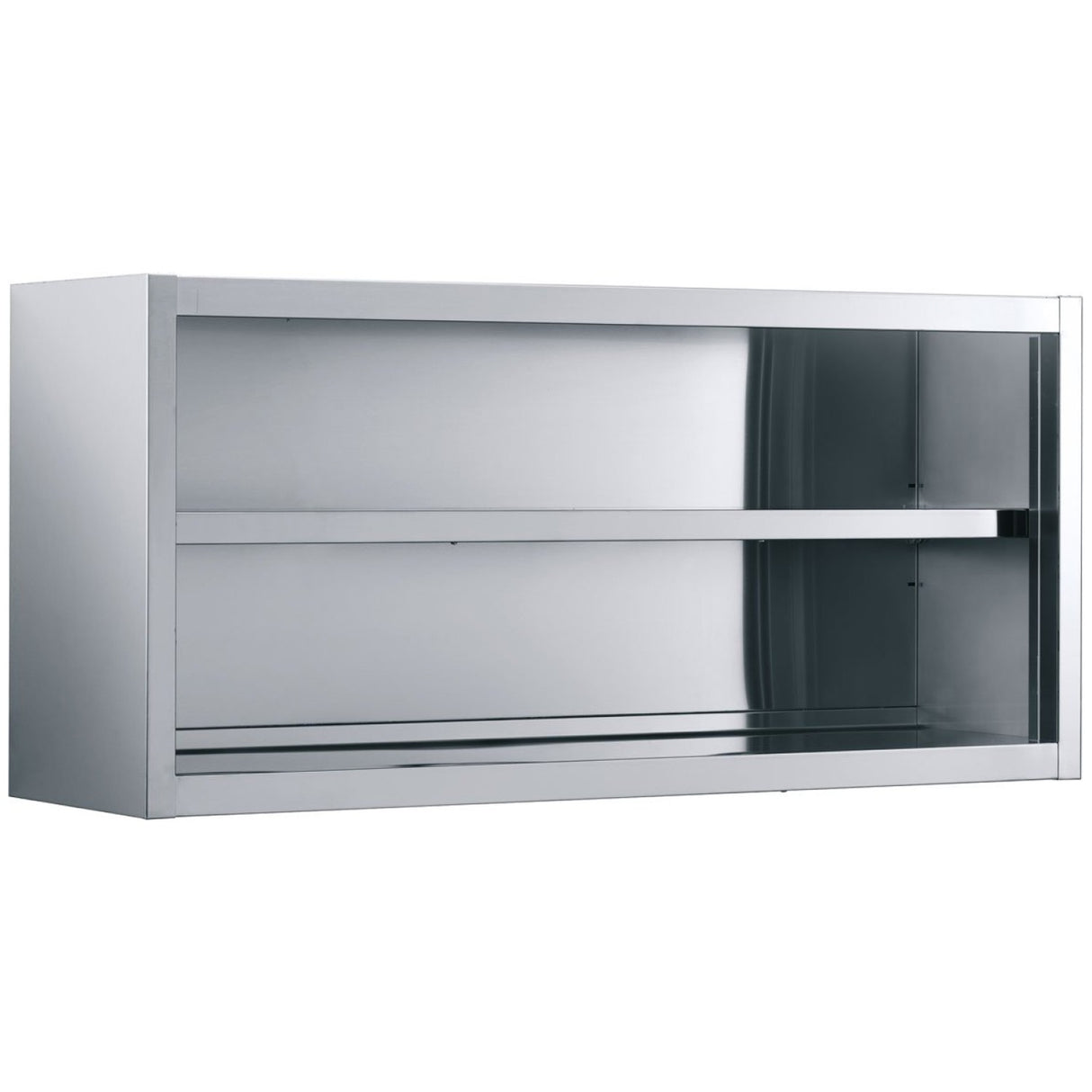 Wall cabinet Open Stainless steel Width 2000mm Depth 400mm |  VWC204