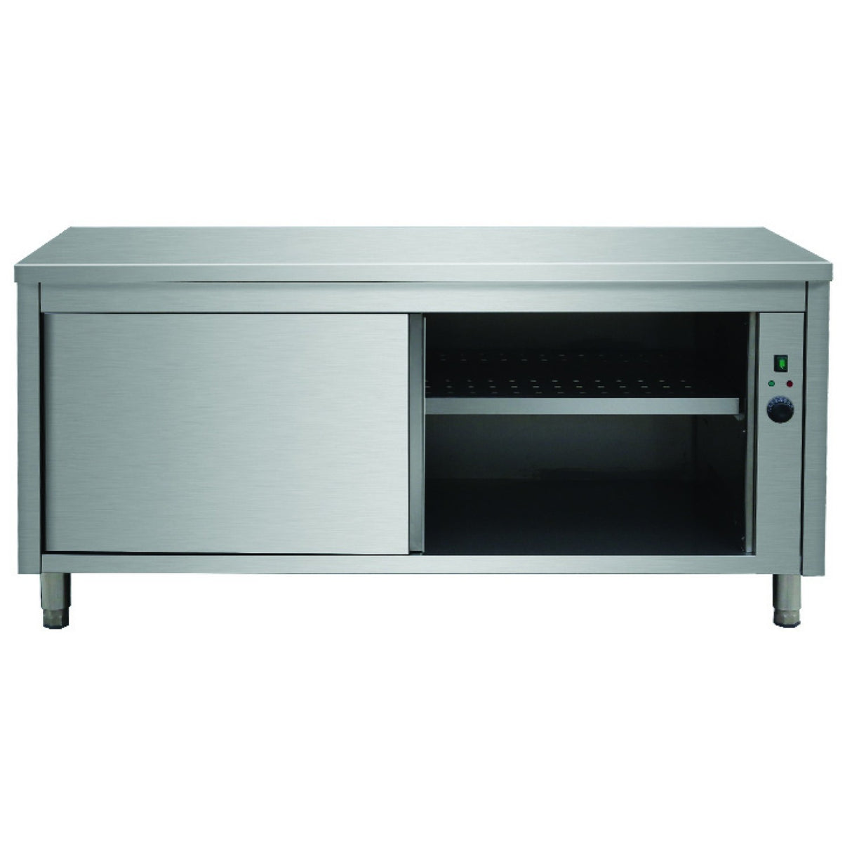 Professional Heated Cupboard Stainless Steel Sliding Doors Width 1200mm Depth 700mm |  Thwsr127