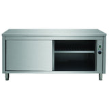 Professional Heated Cupboard Stainless Steel Sliding Doors Width 1200mm Depth 700mm |  Thwsr127