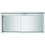 Wall Cabinet Sliding Doors Stainless Steel Width 1800mm Depth 400mm |  Thwsr184