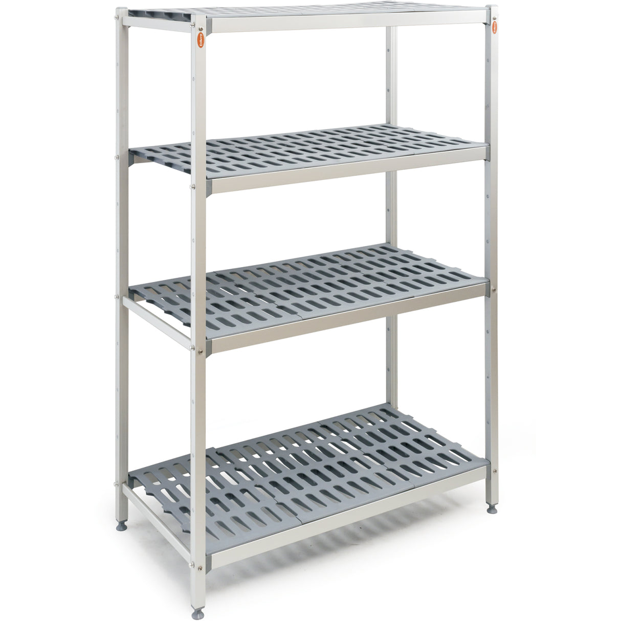 Gn Shelving Unit 4 Tier 600kg 700x360x1680mm Aluminium |  Ts7036 H