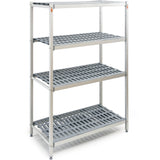 Shelving Unit 4 Tier 600kg 1510x460x1680mm Aluminium |  Ts15146 H