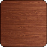 Laminated Square Table top Reversible Walnut & Natural 30x30'' |  TT3030WN