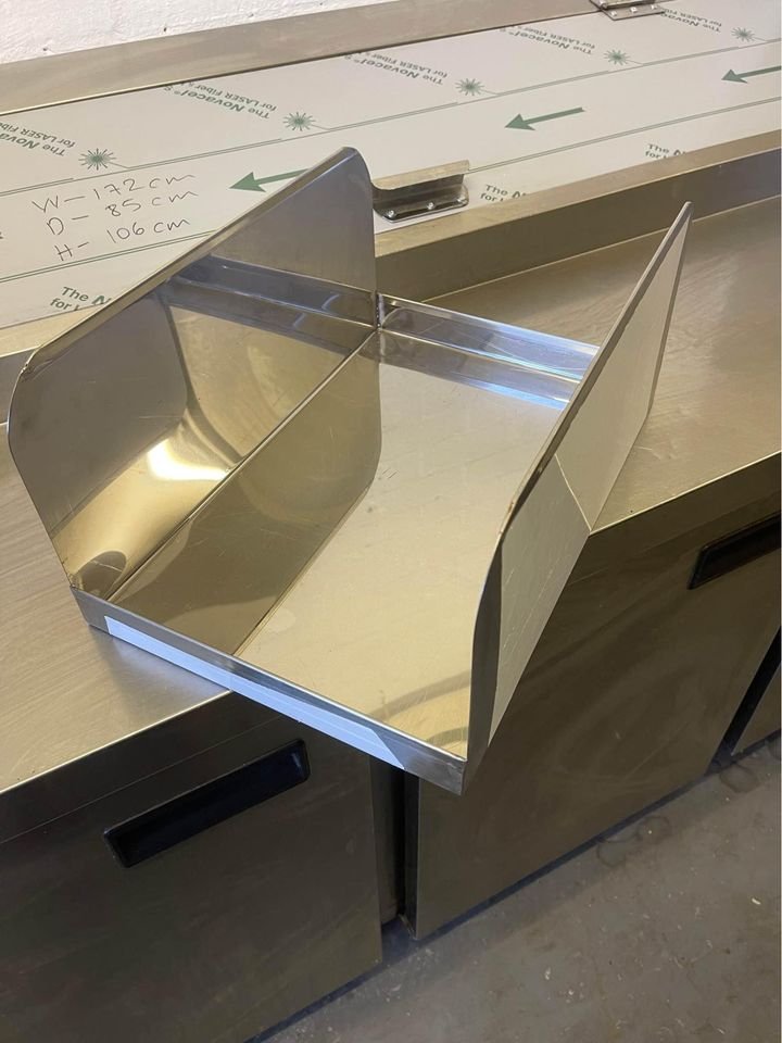 Meat trays / Shish Kofte Kebab display- Stainless Steel, UK Made