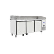 Pizza Prep Counter 3 Door, Marble Top