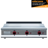 3 Burner Gas Griddle Half Flat Half Ribbed 950mm Wide GD950-RIB