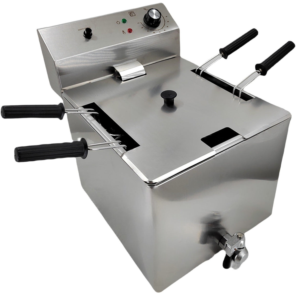 Commercial Pasta Boiler Electric 4 Baskets 12 Litres 3k W Drain Tap |  Vapc4