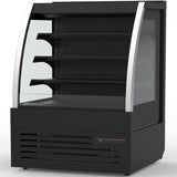 Multi Deck Refrigerator 230 Litres With Night Curtain Black 1295x620x1450mm |  Vc14 F104 I