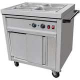 Mobile Bain Marie Top Hot Cupboard 750mm With 5 Gn Pans | Vmgn2 As