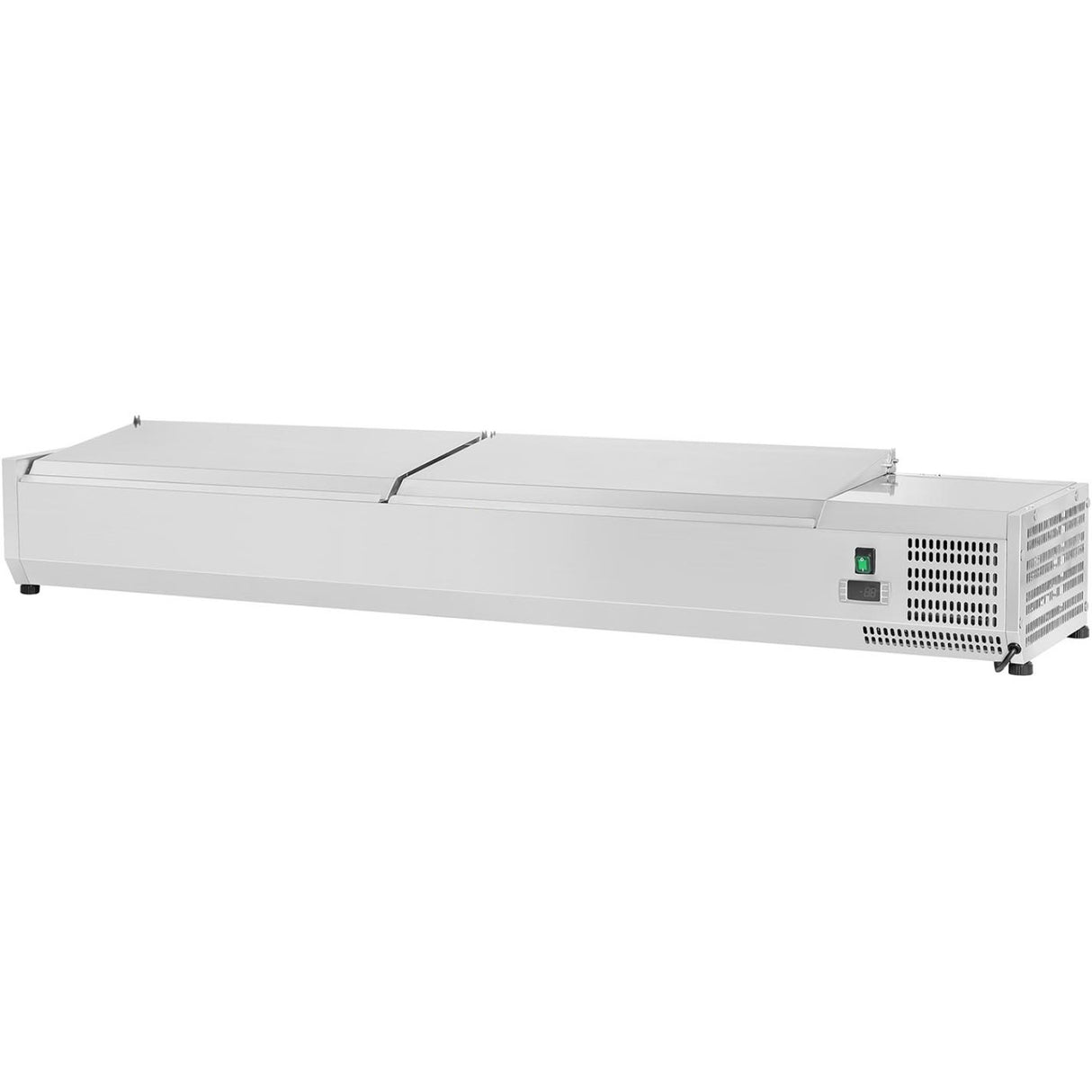 Refrigerated Servery Prep Top 1800mm 8x Gn1/3 Depth 380mm Stainless Steel Lid | Vrx1800/380 Ss