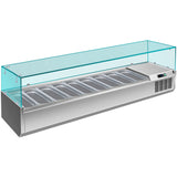 Refrigerated Servery Prep Top 2000mm 9x Gn1/3 Depth 380mm |  Vrx2000/380