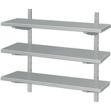 Adjustable Height Wall Shelf 3 Levels 2000x300mm Stainless Steel | Vws2033
