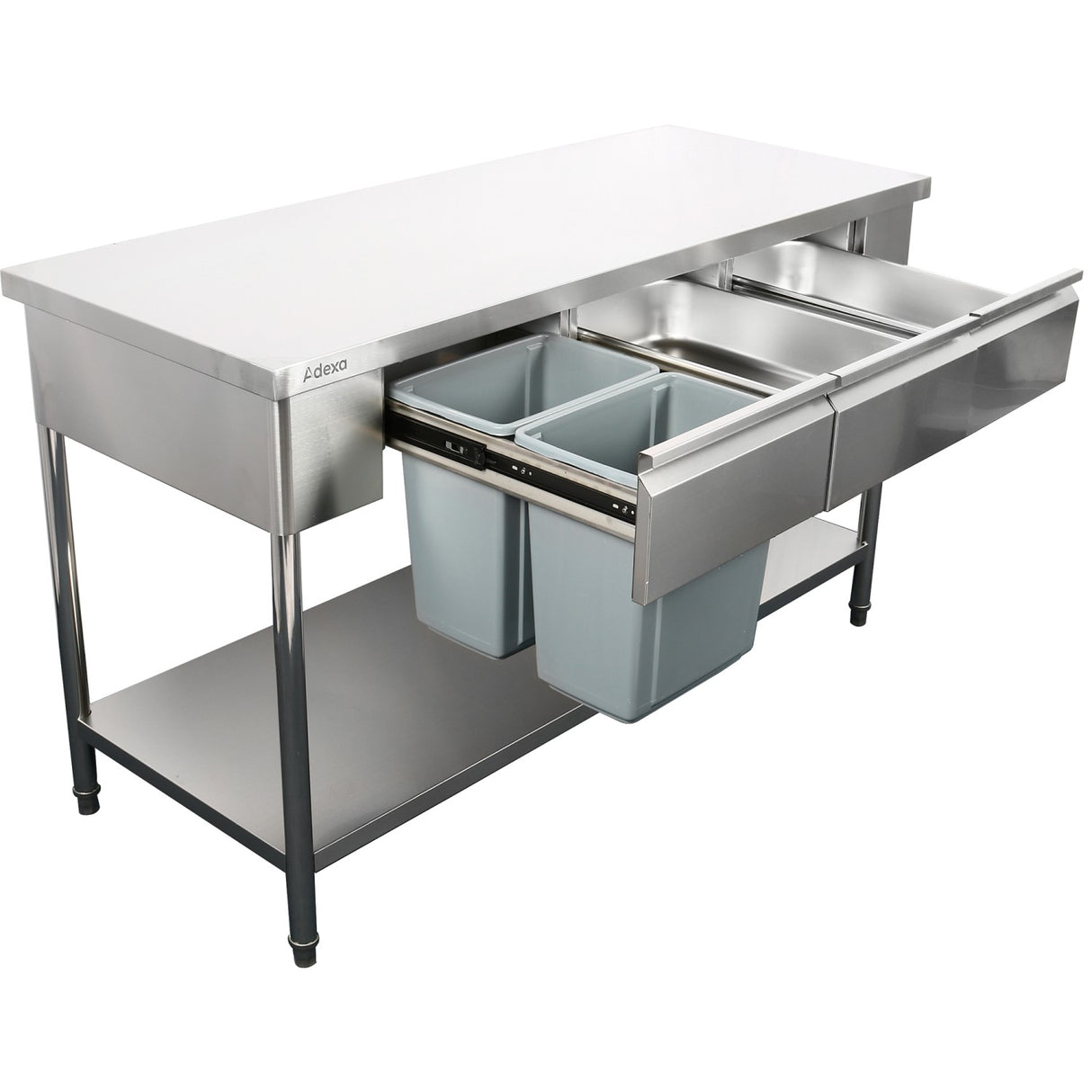 Premium Commercial Work Table With 3 Drawers Stainless Steel Bottom Shelf 1500x700x900mm | W218150703 D