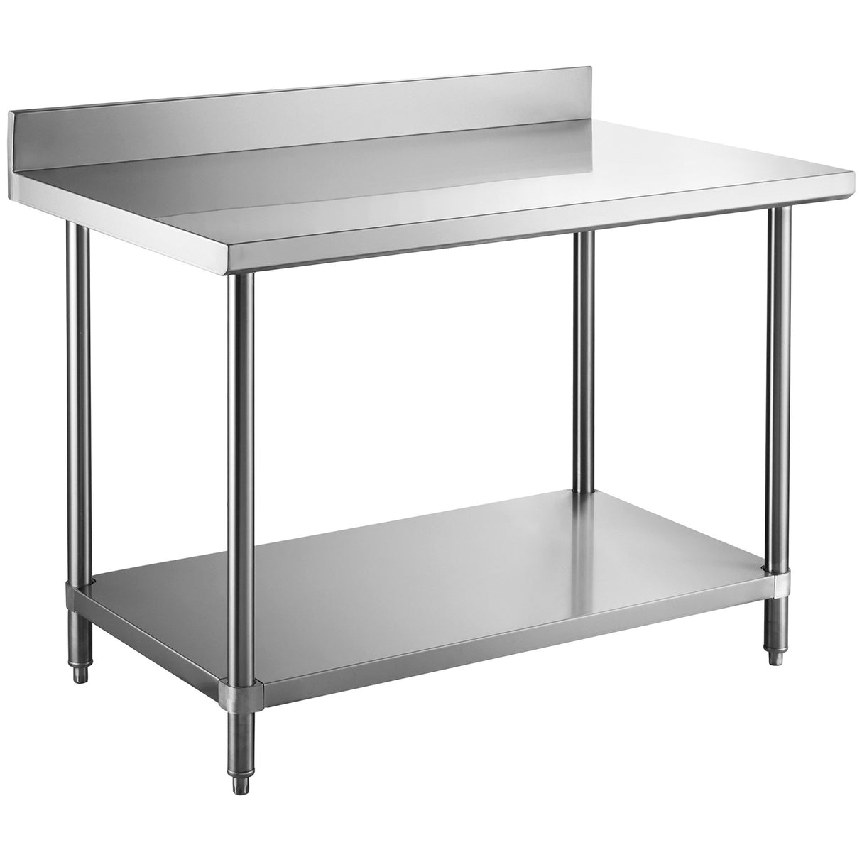 Professional Work Table Stainless Steel Undershelf Upstand 1200x600x900mm | W218 E60120 B