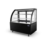 Atosa 1200mm Wide Refrigerated Curved Fronted Showcase with Sliding Door Access