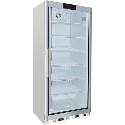 B GRADE Commercial Freezer Upright cabinet White 600 litres Glass door |  WF600G B GRADE