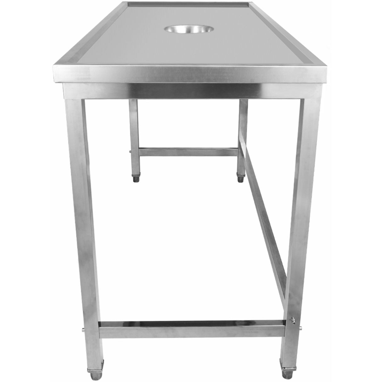 Professional Waste Disposal Table Stainless Steel 4 Side Up Marine Edge 2000x700x900mm | Whdw20070