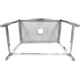 Professional Waste Disposal Table Stainless Steel 4 Side Up Marine Edge 2000x700x900mm | Whdw20070