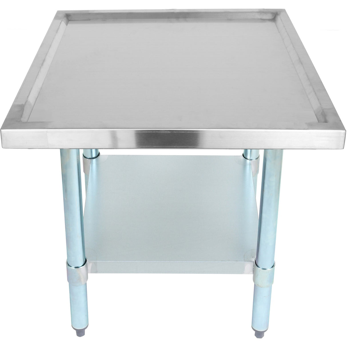 Stainless Steel Commercial Equipment Stand With Galvanised Undershelf &Amp; Marine Edges 800x700x600mm |  Whmt7080