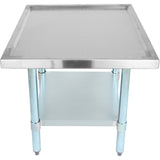 Stainless Steel Commercial Equipment Stand With Galvanised Undershelf &Amp; Marine Edges 800x700x600mm |  Whmt7080