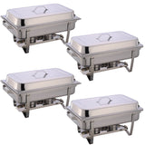 4 Pack Of Chafing Dish Gn1/1 Stainless Steel 9 Litres | Whs433