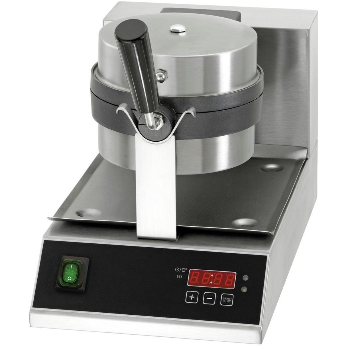 Commercial Premium Waffle Maker Round Digital Control Single |  Wb03 D