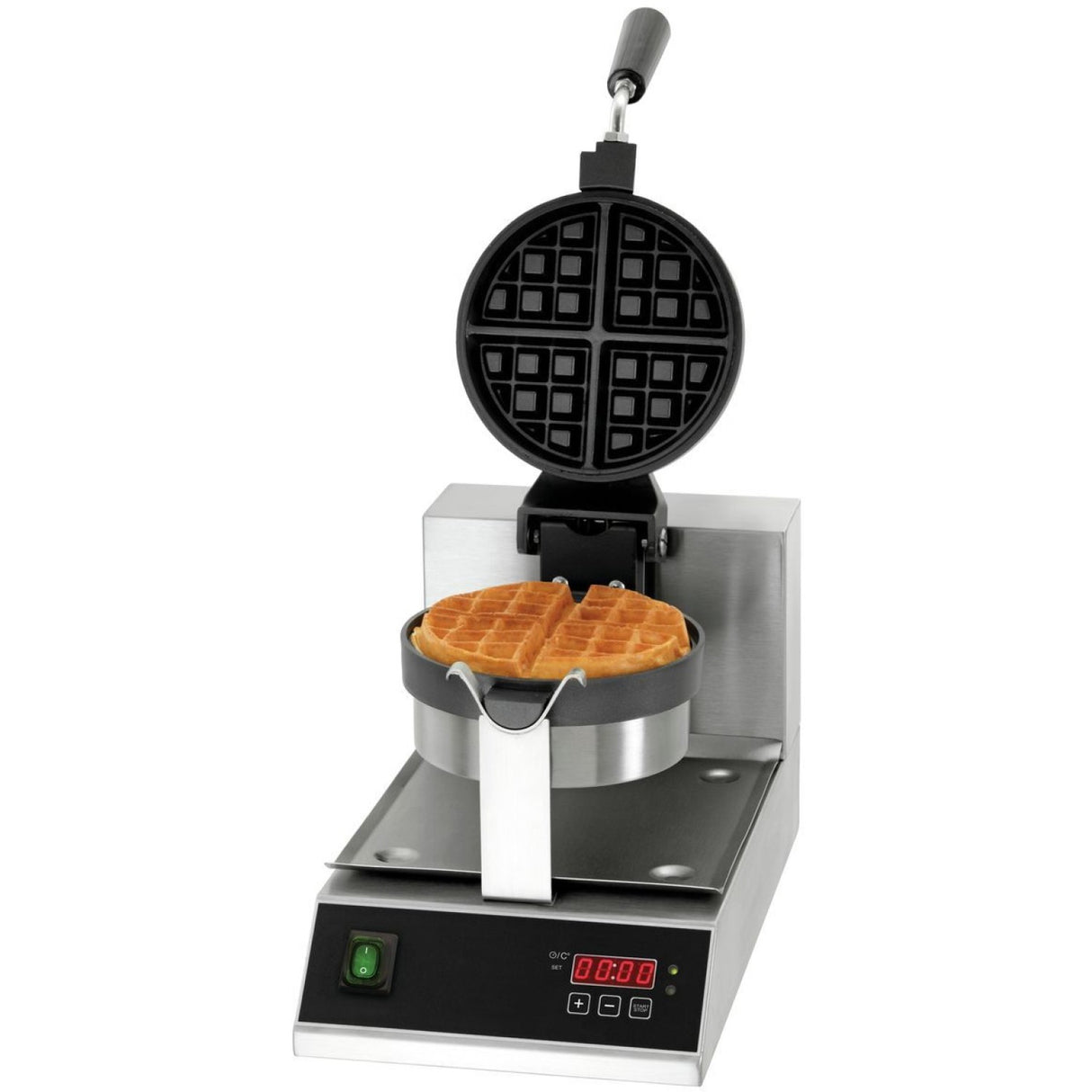 Commercial Premium Waffle Maker Round Digital Control Single |  Wb03 D