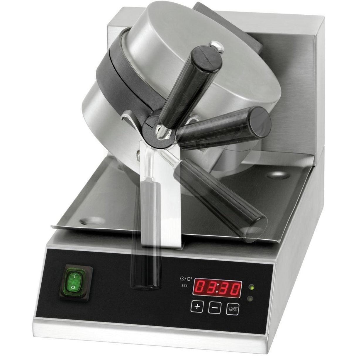 Commercial Premium Waffle Maker Round Digital Control Single |  Wb03 D