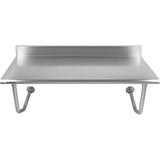 Professional Wall Mounted Work Table Stainless Steel 1600x700x900mm |  Wmtb70160