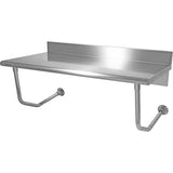 Professional Wall Mounted Work Table Stainless Steel 1000x600x900mm | Wmtb60100