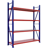 Wide Span Warehouse Racking Add On Unit 2000x600x2500mm 4 Shelves |  Wr0320060250 Add