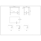 Commercial Stainless Steel Work Table Bottom Shelf Upstand 1200x700x900mm |  Wt70120 Gb