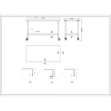 Commercial Mobile Stainless Steel Work Table Bottom Shelf 1500x700x900mm |  Wt70150 Gmobile