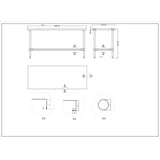 Commercial Stainless Steel Work Table No Bottom Shelf With Upstand 1800x700x900mm |  Wt70180 Gbnu