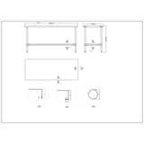 Commercial Stainless Steel Work Table No Bottom Shelf 1800x700x900mm |  Wt70180 Gnu