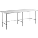 Commercial Stainless Steel Work Table No Bottom Shelf 2100x600x900mm |  Wt60210 Gnu