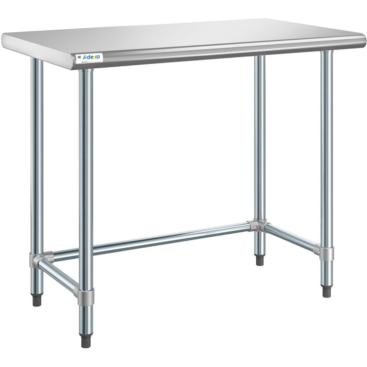 Commercial Work Table Stainless Steel No Bottom Shelf 1220x760x900mm | Wtgob3048418