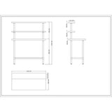 Stainless Steel Prep table 1200mm Width 2 x Top Shelf & 1 x Undershelf |  WTS60120