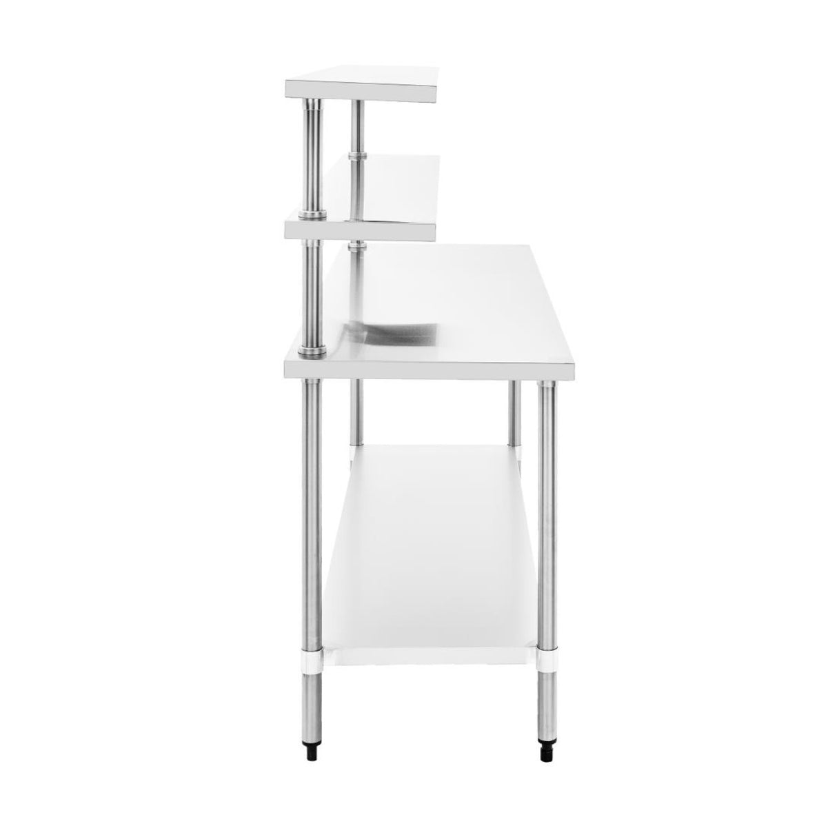 Stainless Steel Prep Table 1800mm Width 2 X Top Shelf &Amp; 1 X Undershelf |  Wts60180