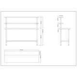 Stainless Steel Prep table 1800mm Width 2 x Top Shelf & 1 x Undershelf |  WTS60180