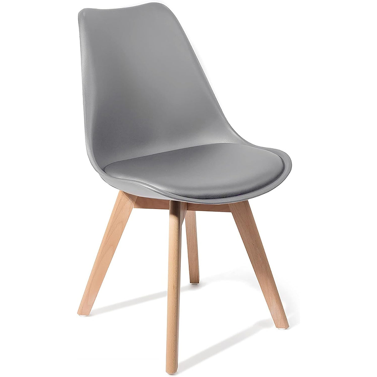 Side Dining Chair Padded Seat Grey |  Ww003 G