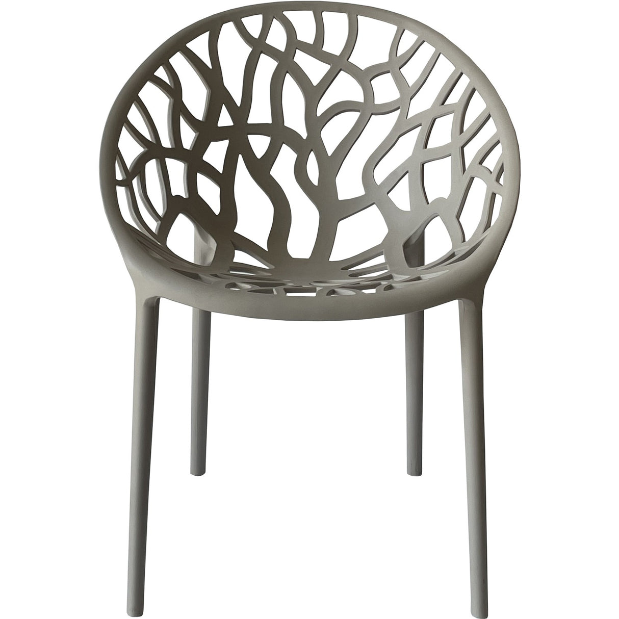 Bistro Dining Chair Plastic Grey Indoors &Amp; Outdoors |  Ww030 Grey