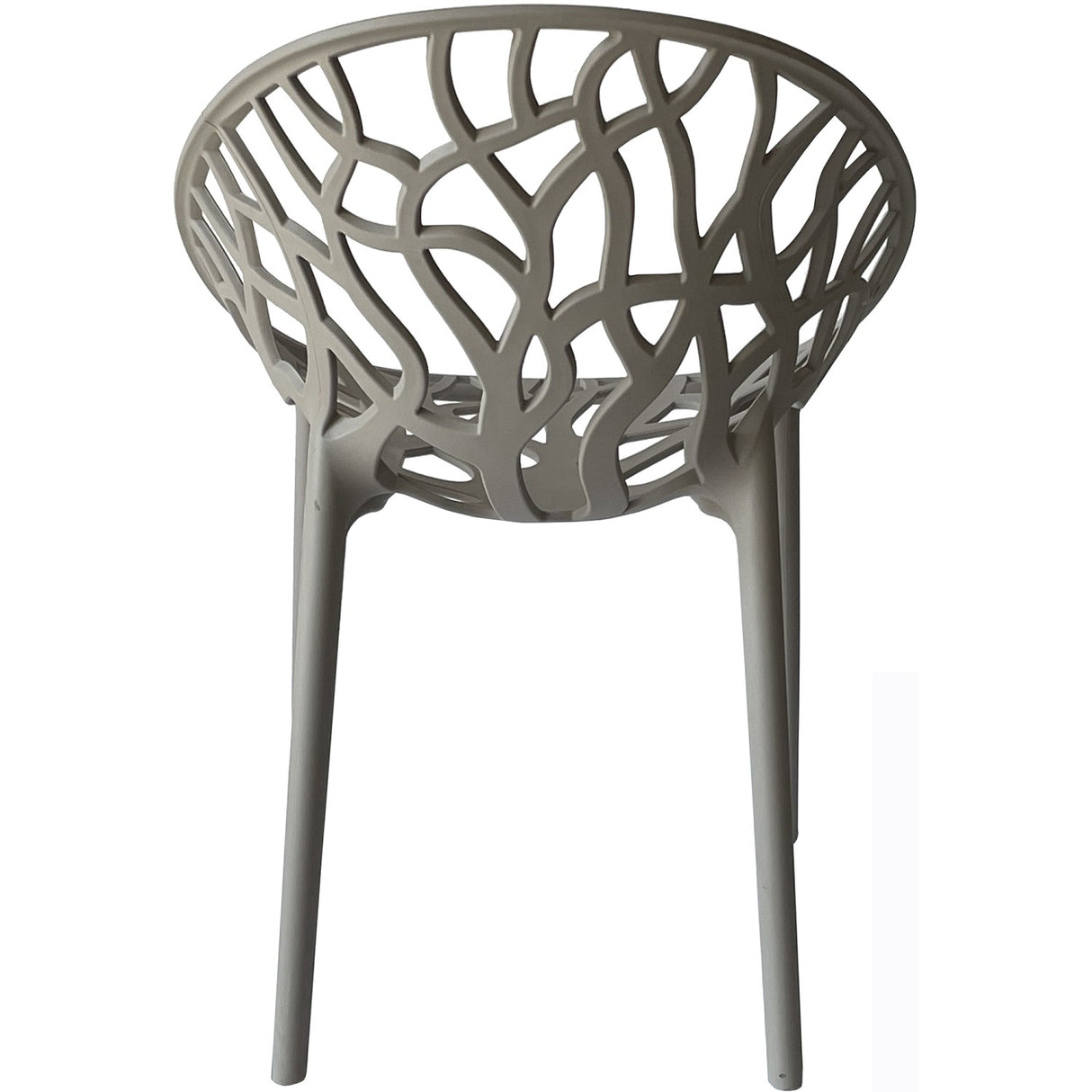 Bistro Dining Chair Plastic Grey Indoors &Amp; Outdoors |  Ww030 Grey