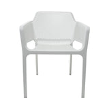 4pcs Bistro Dining Chair Plastic White |  Ww083 W