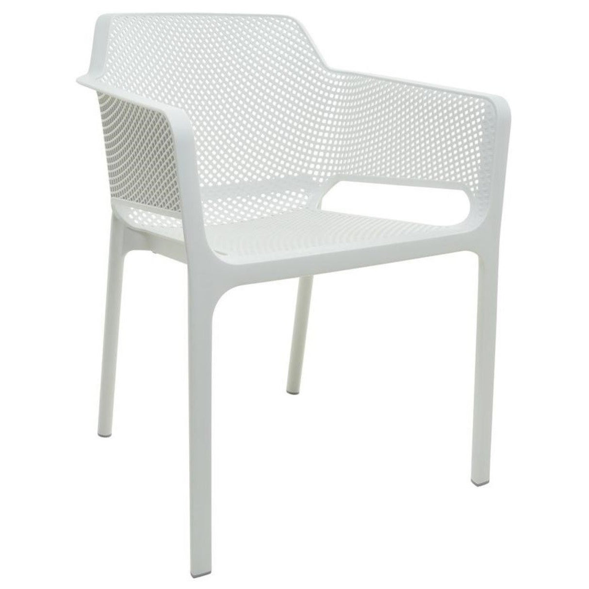 4pcs Bistro Dining Chair Plastic White |  Ww083 W