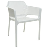 4pcs Bistro Dining Chair Plastic White |  Ww083 W