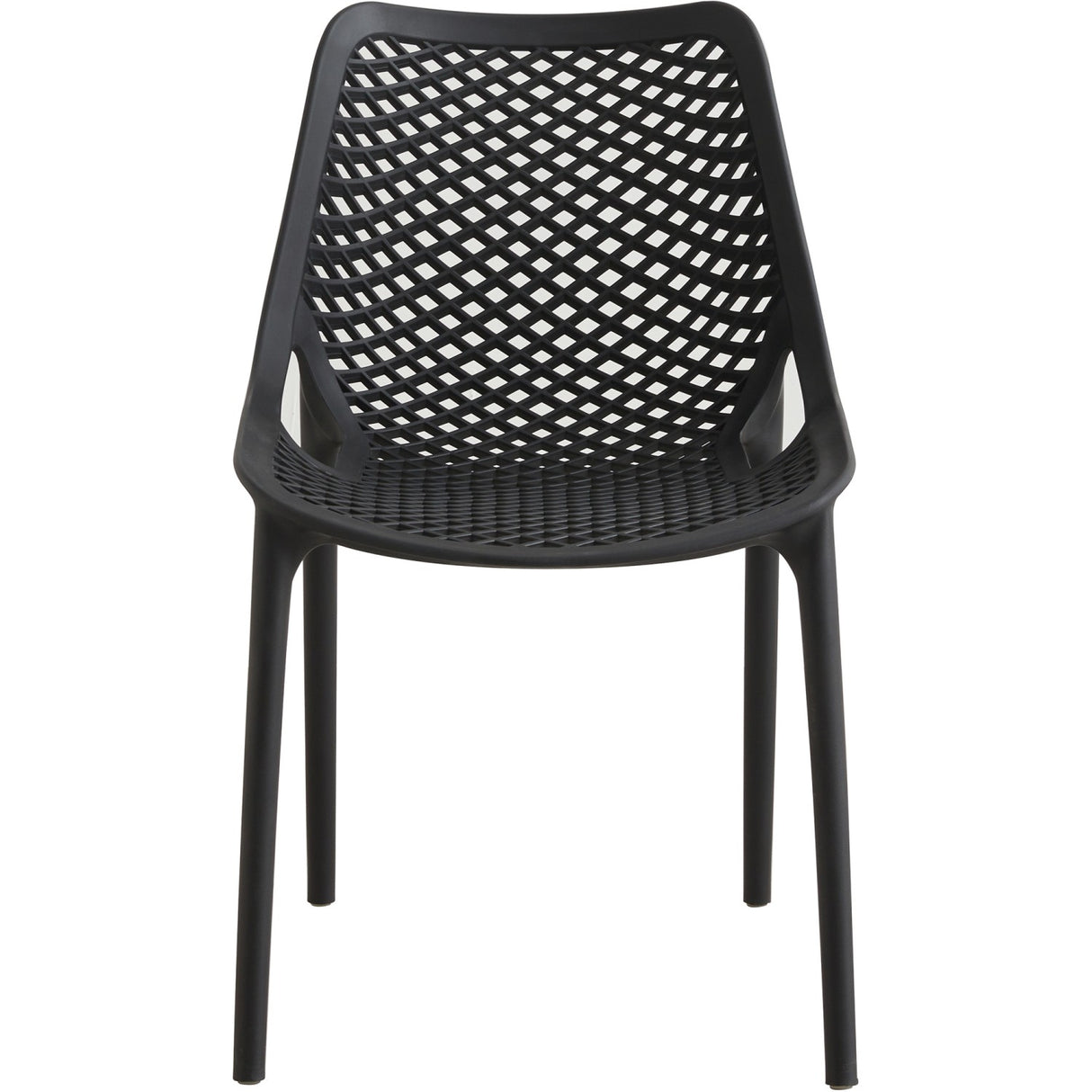 Bistro Dining Chair Plastic Black Indoors & Outdoors |  WW036BLACK