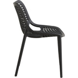 Bistro Dining Chair Plastic Black Indoors & Outdoors |  WW036BLACK