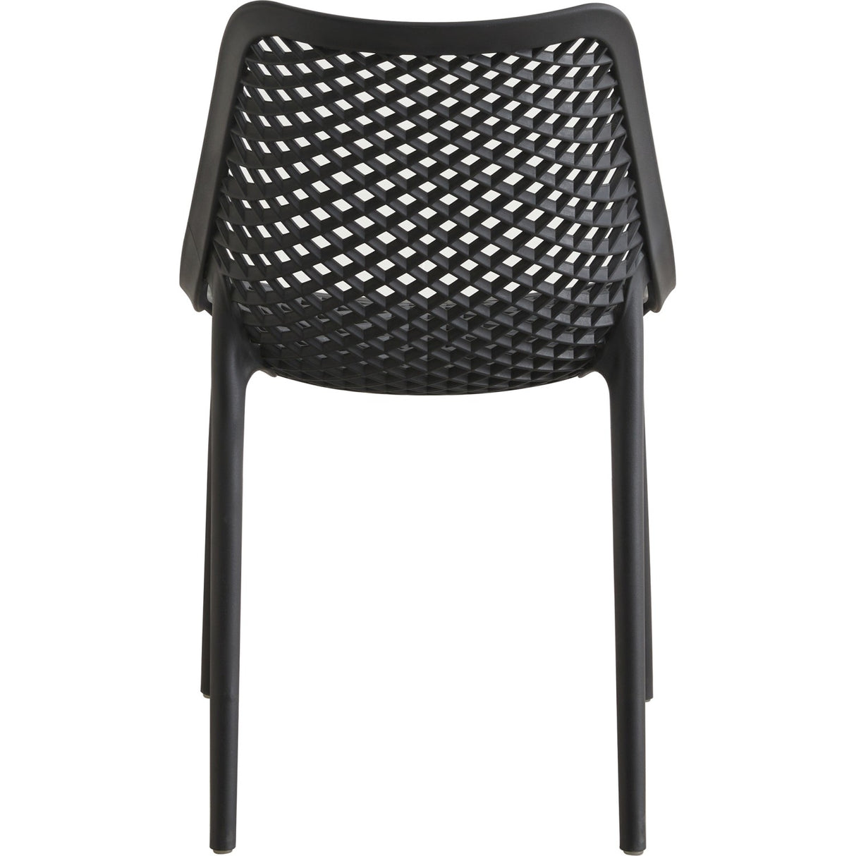 Bistro Dining Chair Plastic Black Indoors & Outdoors |  WW036BLACK